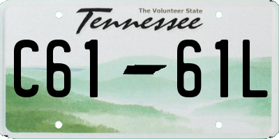 TN license plate C6161L