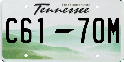 TN license plate C6170M