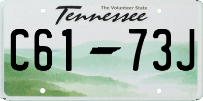TN license plate C6173J