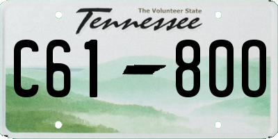 TN license plate C6180O