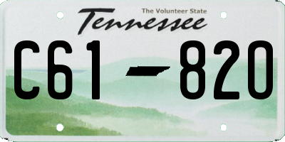 TN license plate C6182O