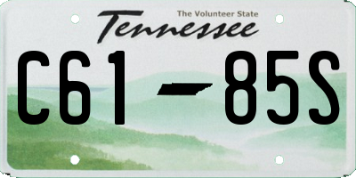 TN license plate C6185S