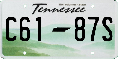 TN license plate C6187S