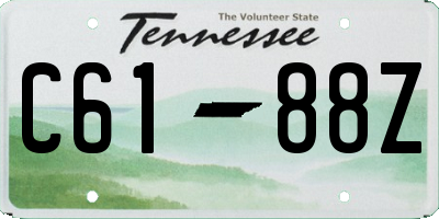 TN license plate C6188Z