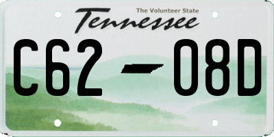 TN license plate C6208D
