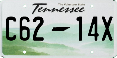 TN license plate C6214X