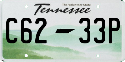 TN license plate C6233P