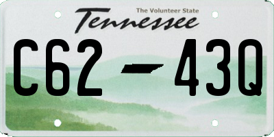TN license plate C6243Q