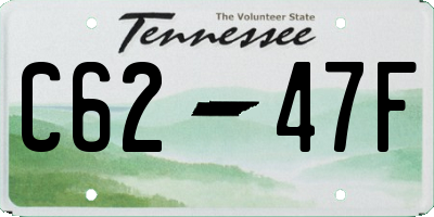 TN license plate C6247F