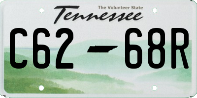 TN license plate C6268R
