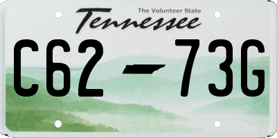 TN license plate C6273G