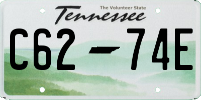 TN license plate C6274E