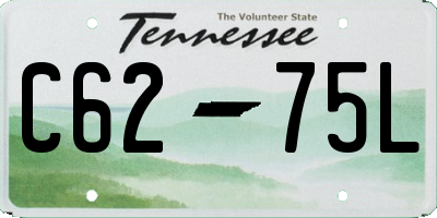 TN license plate C6275L