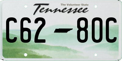TN license plate C6280C