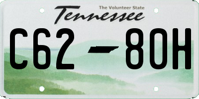 TN license plate C6280H