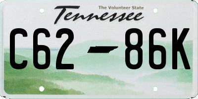 TN license plate C6286K