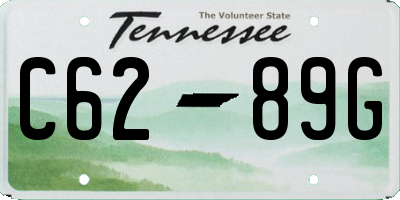 TN license plate C6289G