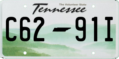 TN license plate C6291I