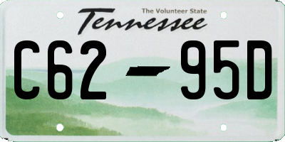 TN license plate C6295D