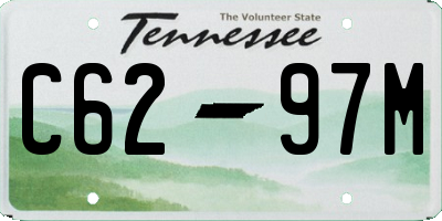 TN license plate C6297M
