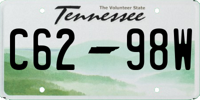 TN license plate C6298W