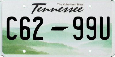 TN license plate C6299U