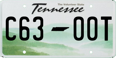 TN license plate C6300T