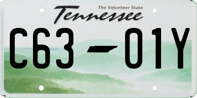TN license plate C6301Y