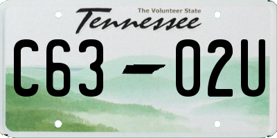 TN license plate C6302U