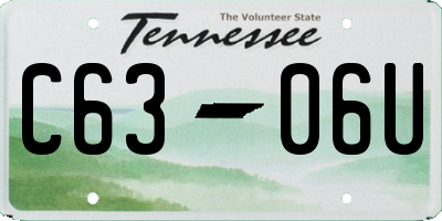 TN license plate C6306U