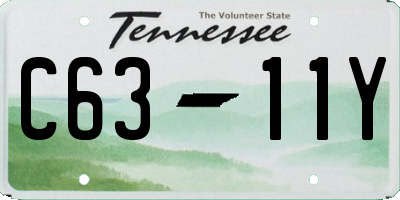TN license plate C6311Y