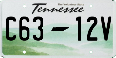 TN license plate C6312V