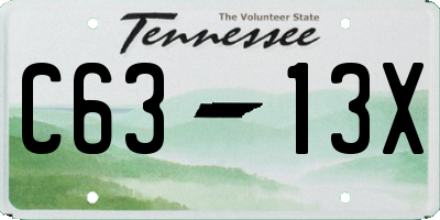 TN license plate C6313X