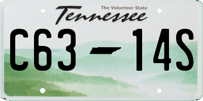 TN license plate C6314S