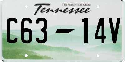 TN license plate C6314V