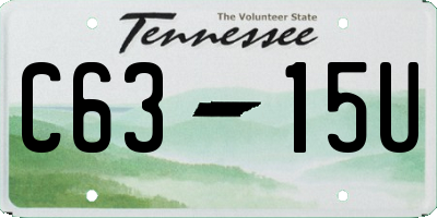 TN license plate C6315U