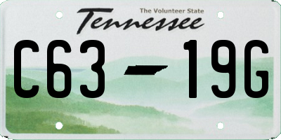 TN license plate C6319G