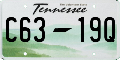 TN license plate C6319Q