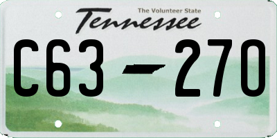 TN license plate C6327O