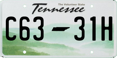 TN license plate C6331H