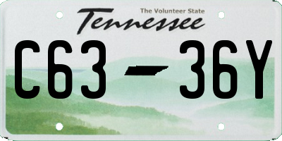 TN license plate C6336Y