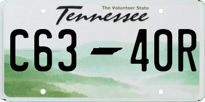TN license plate C6340R