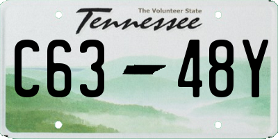 TN license plate C6348Y