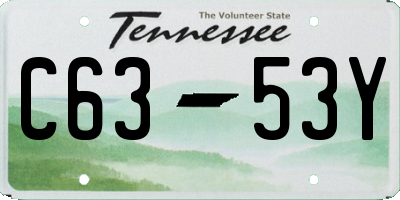 TN license plate C6353Y