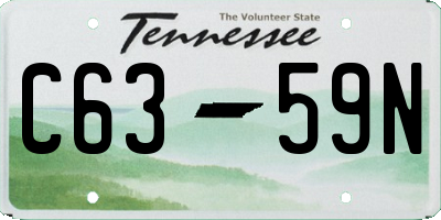 TN license plate C6359N