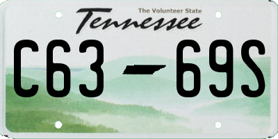 TN license plate C6369S