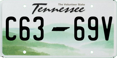 TN license plate C6369V