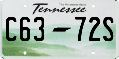 TN license plate C6372S