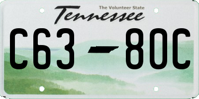 TN license plate C6380C