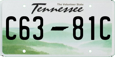 TN license plate C6381C